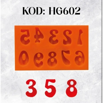 HG602 Rakamlar Silikon Kalıp