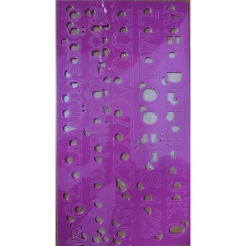 Cesil Kaligrafi Alfabe Rakam Set Düz Yazı