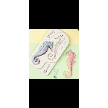 HG105 4 lü Deniz Atı denizatı Silikon Kalıp