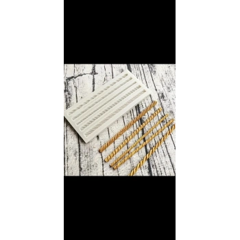 5 li Burgu Bordür Zincir Silikon Kalıp Küçük Boy