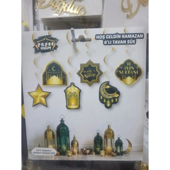 Hoşgeldin Ramazan Tavan Süsü 6lı