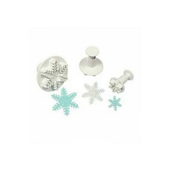 3 lü Mini Kar Tanesi Basmalı Kopat