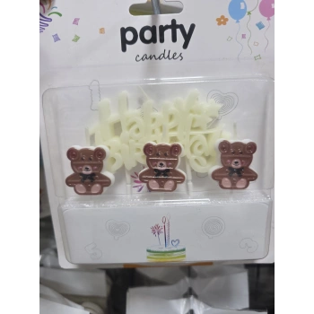 Ayıcık Temalı Happy Birthday Mum