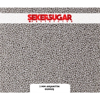 Şeker Sugar Arjantin Şeker Gümüş 2 mm 100 gr