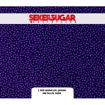 Şeker Sugar 2 mm Mor Şeker 100 gr