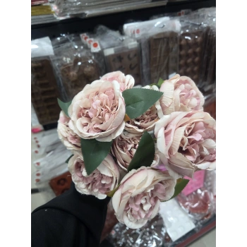 Yapay Çiçek Şakayık Gül Erengül Buket