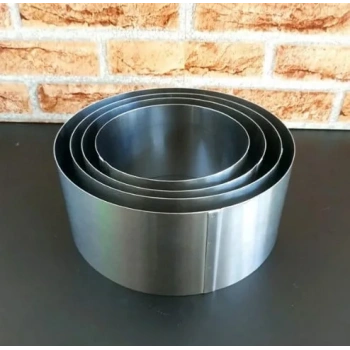 4 lü Yuvarlak Pandispanya Çember Seti Yükseklik 10 cm