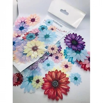 Yenilebilir Kağıt Hazır Kesim Çiçekler