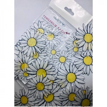 Yenilebilir Kağıt Hazır Kesim Çiçekler Papatya