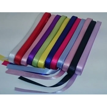 1 cm Saten Kurdele Kurdela Renk Seçenekli