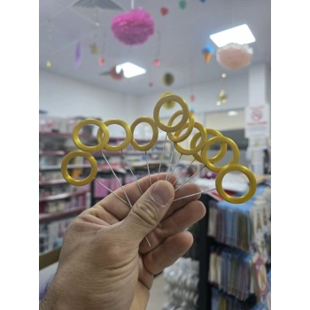 Sonic Gold Çember Figür 3d 1 paket 10 adet