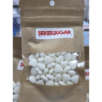 Şeker Sugar Beyaz Kalp Şeker 40 gr