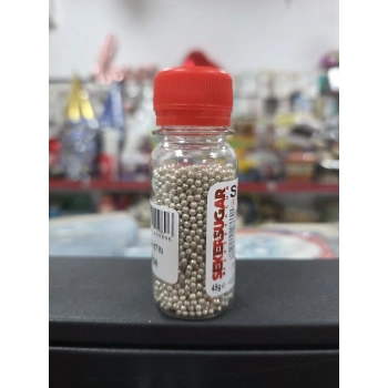 Şeker Sugar Gümüş Arjantin Şeker 2 mm 45 gr