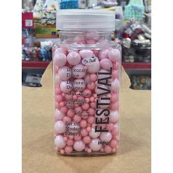 Dr Gusto Festival Şeker 100 gr Açık Pembe Pembe Draje
