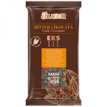 Ülker Bitter Kuvertür Eks 111  %54 Kakao 2.5 kg