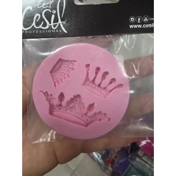 Silikon Kral Tacı 3 lü Taç 7x7 cm