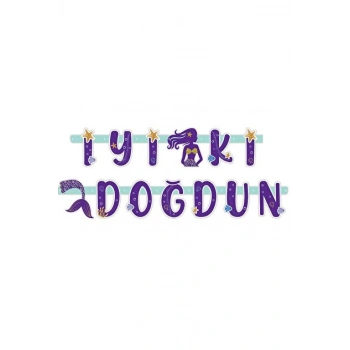 Deniz Kızı İyiki Doğdun Harf Banner