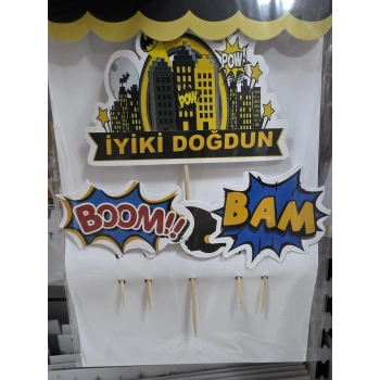 Pasta Üstü Batman Süs