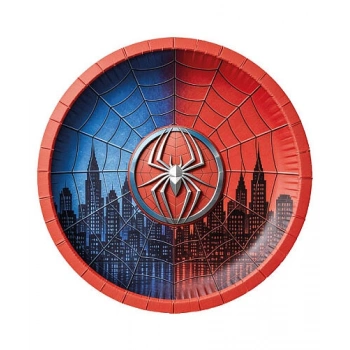 Spider Örümcekadam Karton Tabak 8 li 23 cm