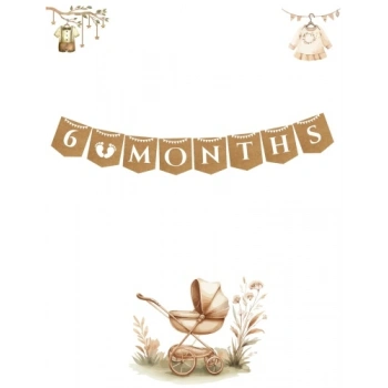 Kağıt Banner 6 Months Banner