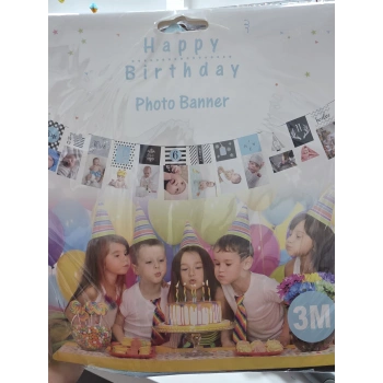 Happy Birthday Photo Fotoğraf Banner