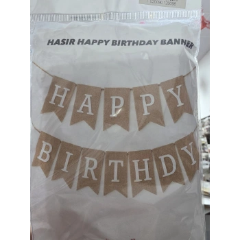 Happy Birthday Hasır Banner