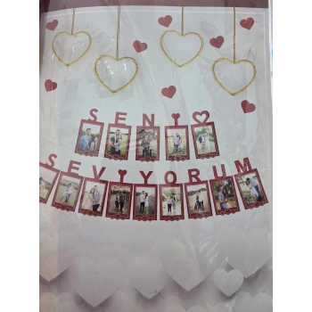 Foto Banner Çerçeveli Seni Seviyorum