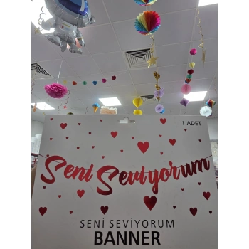 Seni Seviyorum Banner Kırmızı