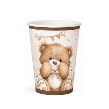 Teddy Bear Ayıcık Karton Bardak 8 li