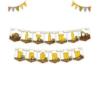 İnşaat Temalı İyi ki Doğdun Banner