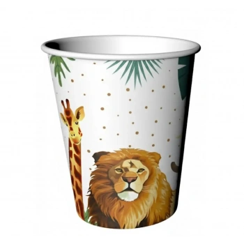 Safari Karton Bardak Wild Life 8 li
