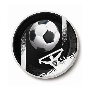 Siyah Beyaz Taraftar Futbol Temalı Parti Set