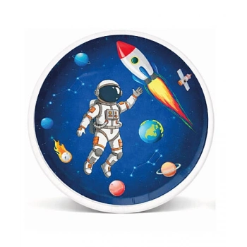 Uzay Temalı Parti Karton Tabak 8 li 23 cm