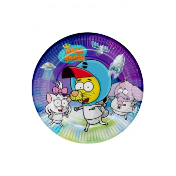 Kral Şakir 2 Temalı Karton Tabak 8 li 23 cm