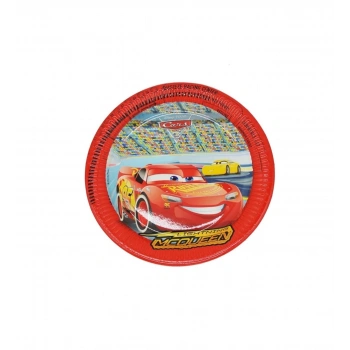 Şimşek McQueen Temalı Yarış Arabası 8 li Karton Tabak