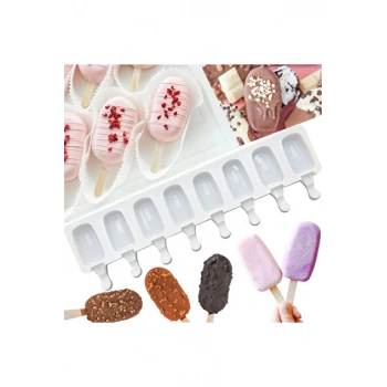 8 li Magnum Dondurma Silikon Kalıp