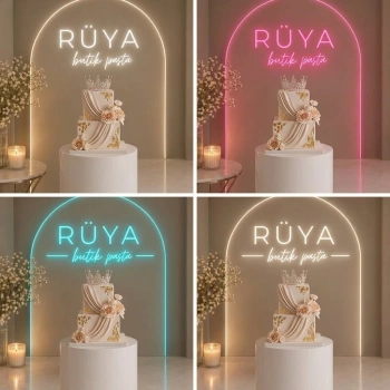 Işıklı Neon Fon Tabela