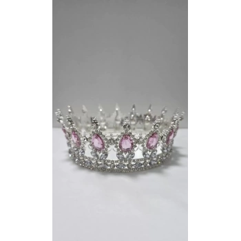 Pasta Üstü Metal Taç Büyük Boy