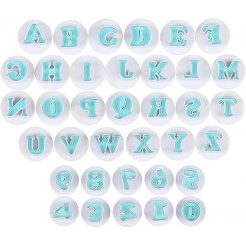Alfabe ve Rakam Basmalı Kopat Set 36 Parça Büyük Harf + Rakam