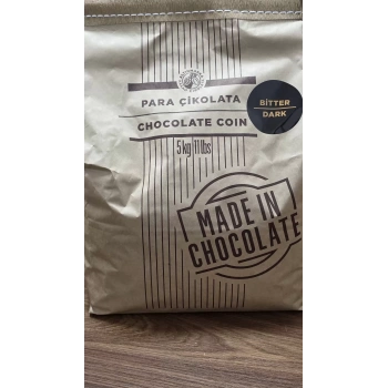 Altınmarka Bitter Kuvertür Para Pul Çikolata 5 kg