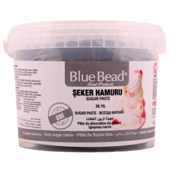 Blue Bead Şeker Hamuru (Gri) 1 Kg