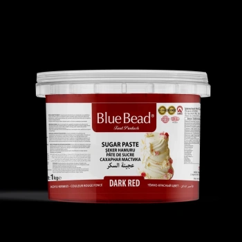 Blue Bead Şeker Hamuru Koyu Kırmızı 1 Kg