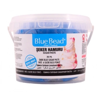 Blue Bead Şeker Hamuru (Koyu Mavi) 1Kg