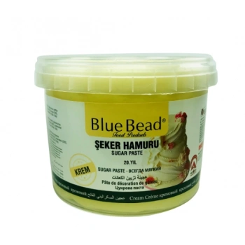Blue Bead Şeker Hamuru (Krem) 1 Kg