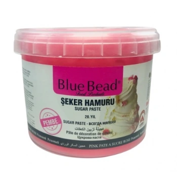 Blue Bead Şeker Hamuru (Pembe) 1 Kg