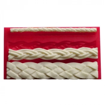 Cesil 3 Boy Burgulu Bordür Set Silikon Kalıp 15*8.5 cm