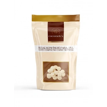 Cocomeks Fildişi Beyaz Para Pul Çikolata Konfiseri 2.5 kg