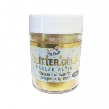 Dr Gusto Glitter Gold metalik toz sim boya yenilebilir