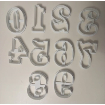 Fancy Rakam (Sayı) Kesici Set 8 cm