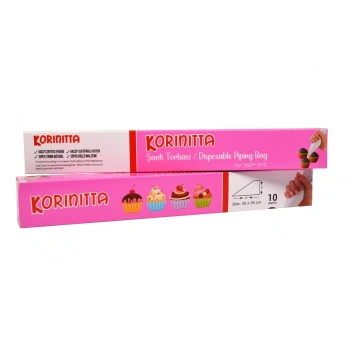 Korinnitta 10lu Şanti Krema Sıkma Torbası(26x50cm)